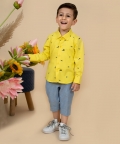 Sneaker Printed Shirt With Blocking On The Back